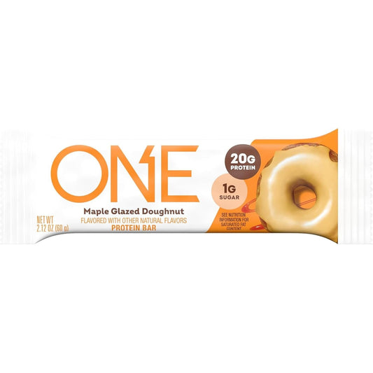 ONE Protein Bars, gluten-free, contain 20g of protein and 1g of sugar, a kitchen essential, 2.12 oz (12 bars per box) (Buy one get one free)